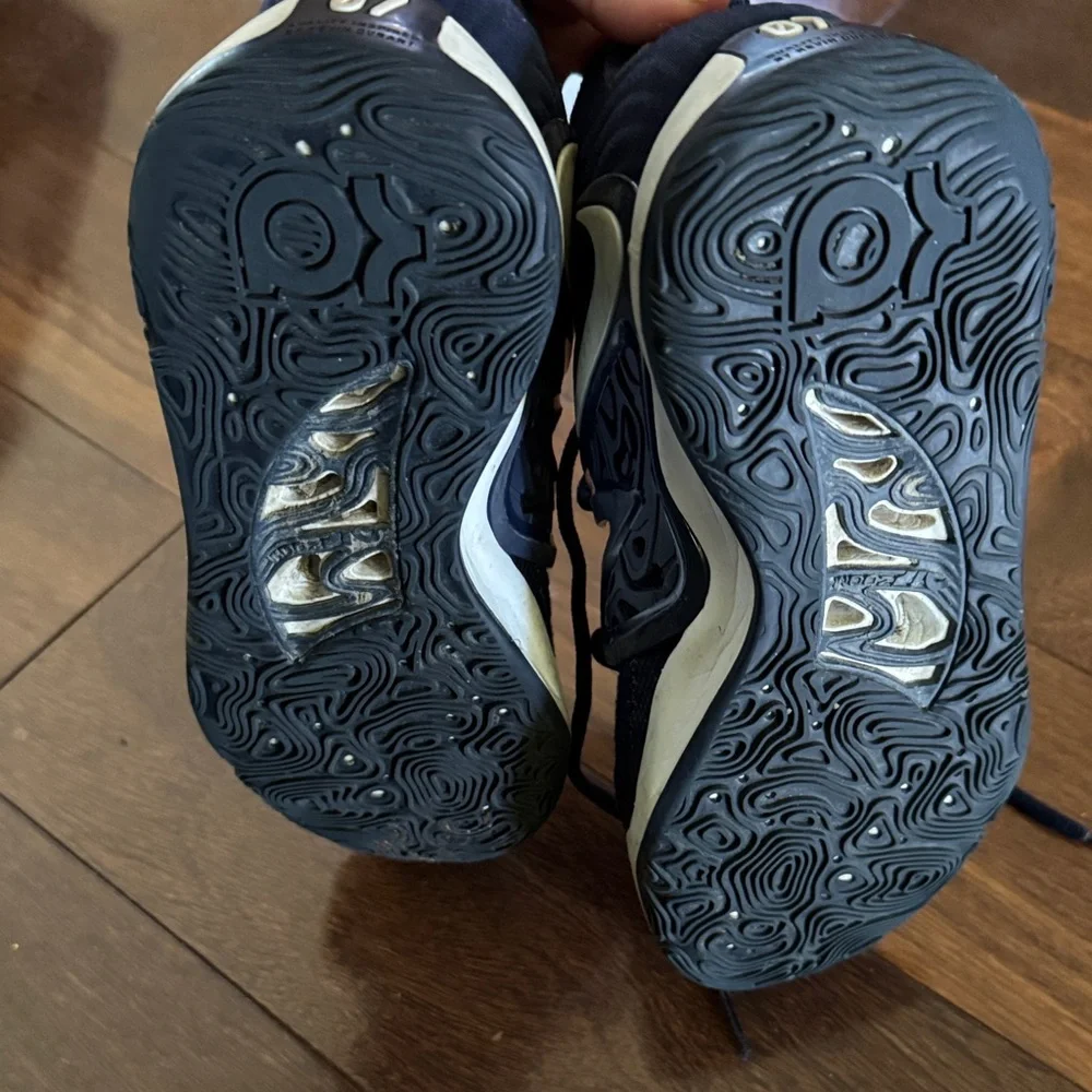 Nike Kids Navy and White KD Mesh Sneakers used a few times